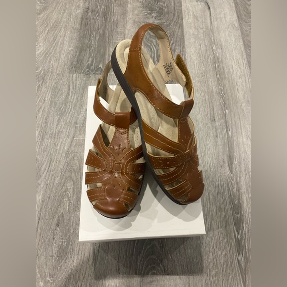 Earth Spirit Tan Fisherman Comfort Sandals Cushioned Footbed Womens Size 10 - Picture 6 of 8